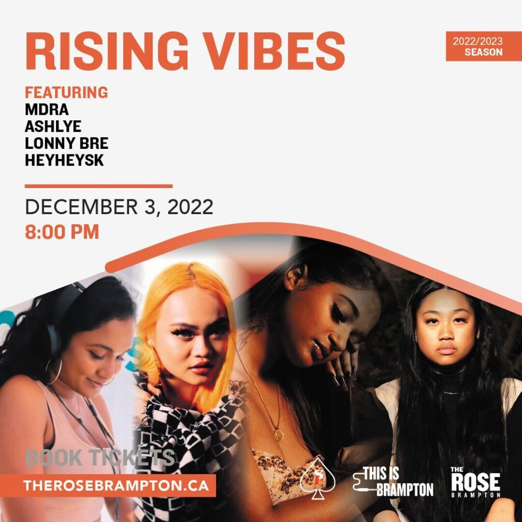 Rising Vibes Event at Rose Theatre including Artists and Event Details