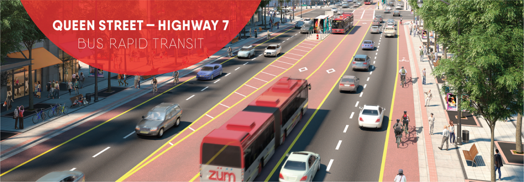 Image showcasing Queen Street Bus Rapid Transit Project